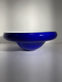 Art glass bowl signed by J.A. Hewitt