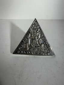 Vintage car badge, Sanctus Christophorus Budapest