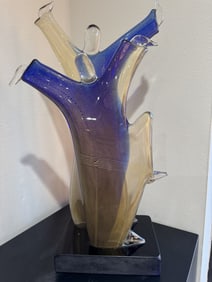 Stefano Toso Morano art glass sculpture of figures