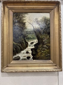 Thornton Force Ingleton Yorkshite painting by Priestley