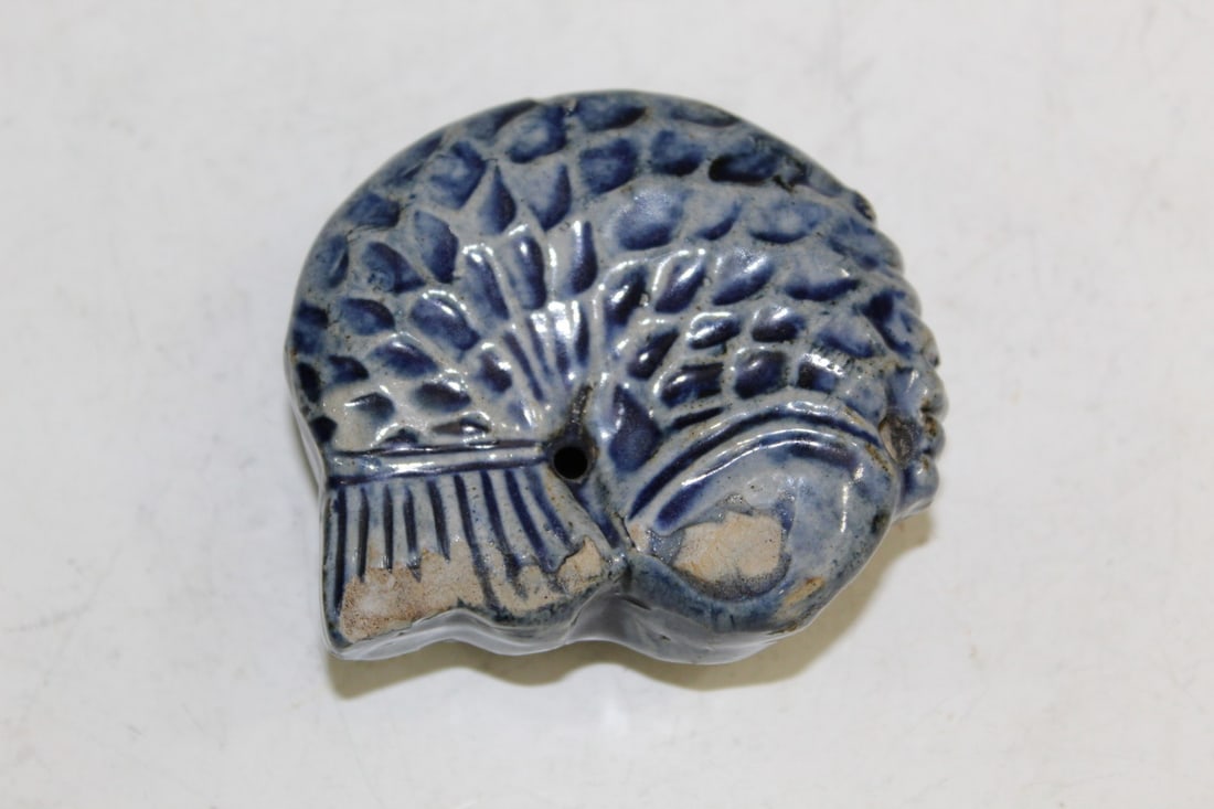 Korean Porcelain Fish Water Dropper (1 of 4)