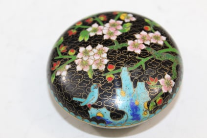 Chinese cloisonne ink box