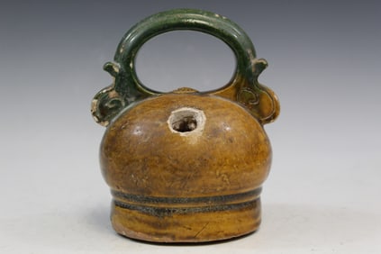 Antique Vietnamese Glazed Lime Pot