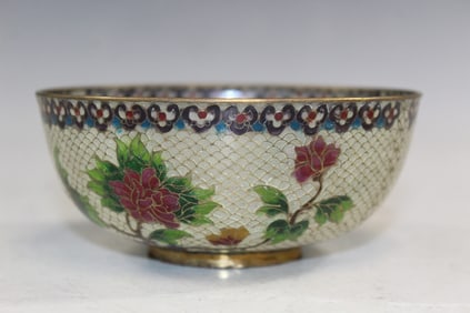 Chinese Cloisonne Bowl