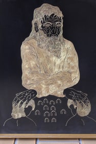 Japanese Fukusa Style Religious Piece