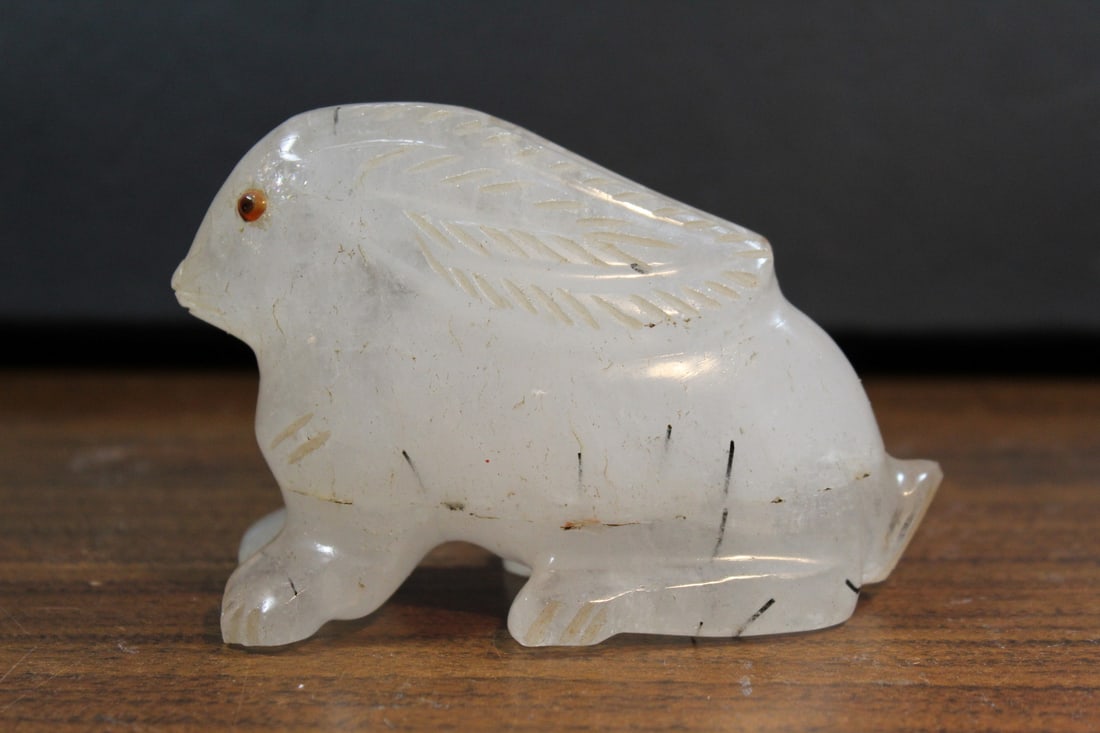 Rock Crystal Rabbit: Rock Crystal Rabbit. L 4.75".