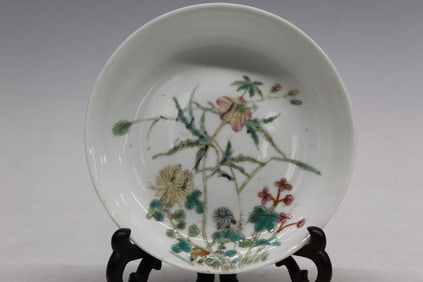 Chinese Famille Rose Porcelain Dish