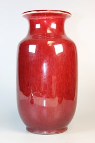 Chinese Ox-blood Glazed Porcelain Vase