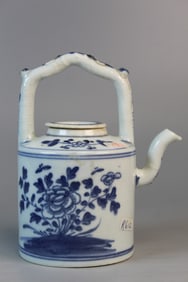 Chinese Blue and White Porcelain Teapot