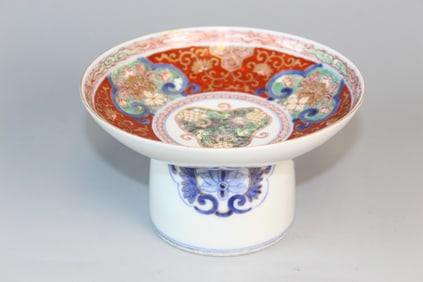 Japanese Porcelain Stem Dish