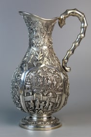Antique Chinese Silver Pitcher