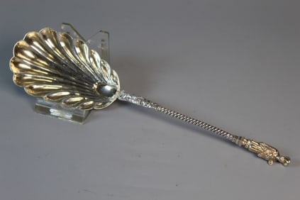 Antique Chinese Silver Serving Spoon