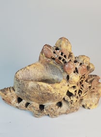 Chinese Carved Soapstone Wate Coupe