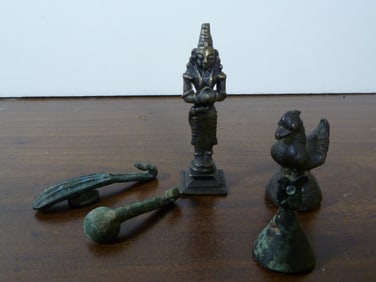 Asian bronze miniature items
