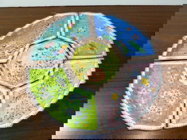 Chinese enamel sectional dishes