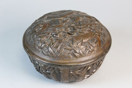 Antique Japanese Brass Box