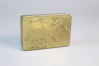 Japanese Metal Snuff Box