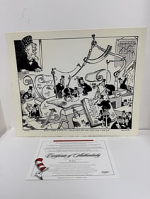 Dr. Seuss "Knotty Problem Of Capitol Hill" limited edition serigraph