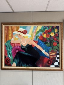 Hilda Gleizer Rindon "Sheer Elegance" Original Oil Painting