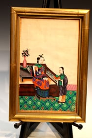 Chinese Gouache Painting on Rice Paper