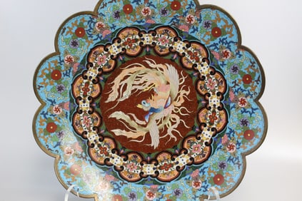 Japanese Cloisonne Charger