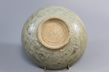 Antique Vietnamese Glazed Pottery Bowl