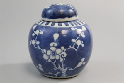 Chinese Blue and White Porcelain Ginger Jar