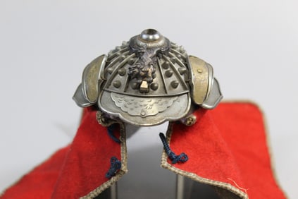 Antique Japanese Miniature Samurai's Helmet
