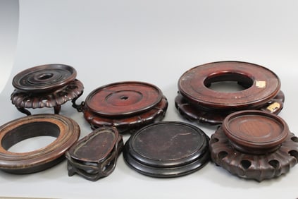 Group of Asian Wood Stands