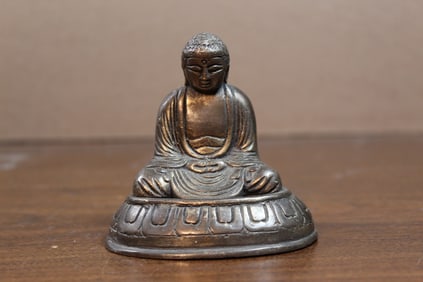 Asian Metal Buddha Statue