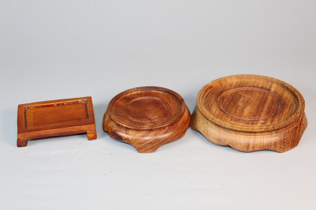 Three Asian Wood Stands (1 of 4)