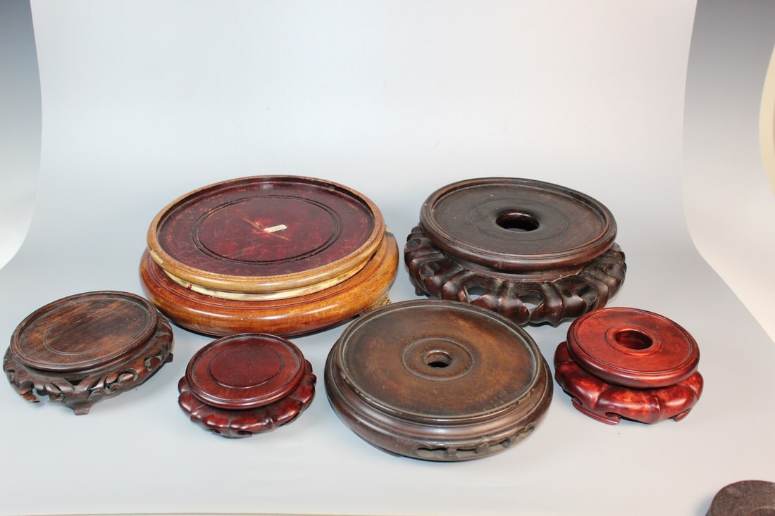 Group of Chinese Wood Stands (1 of 7)