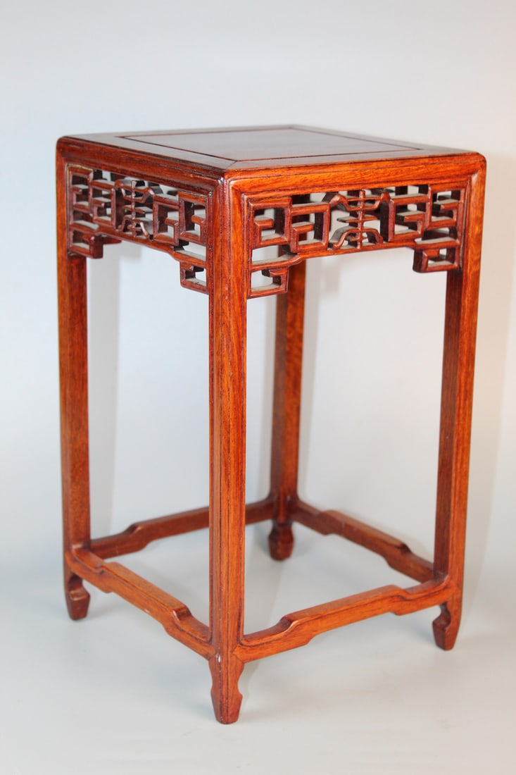 Chinese Rosewood Flower Stand (1 of 6)