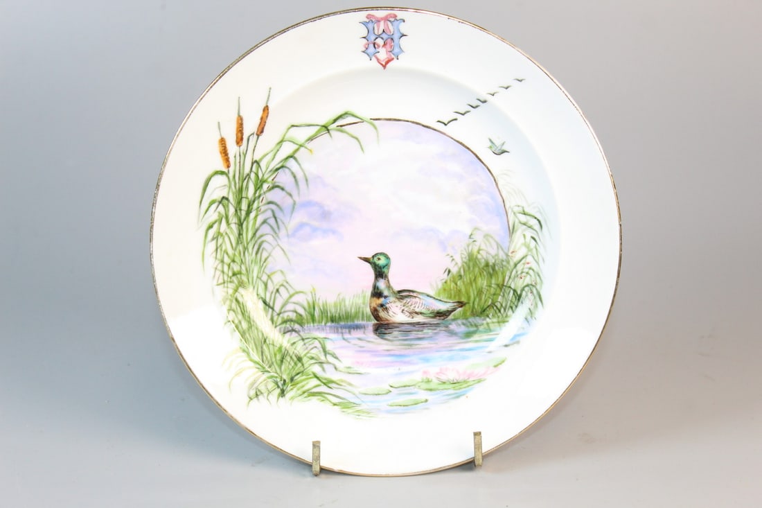 Charles Field Haviland Porcelain Dish: Charles Field Haviland Porcelain Dish. Diam 7.25".