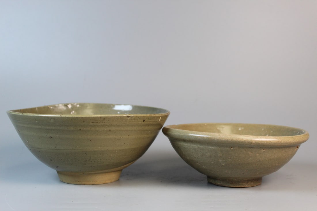 Two Chinese Celadon Bowls (1 of 8)