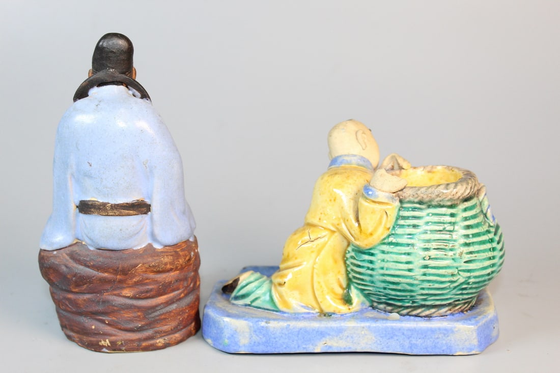 Two Chinese Pottery Figures - 5