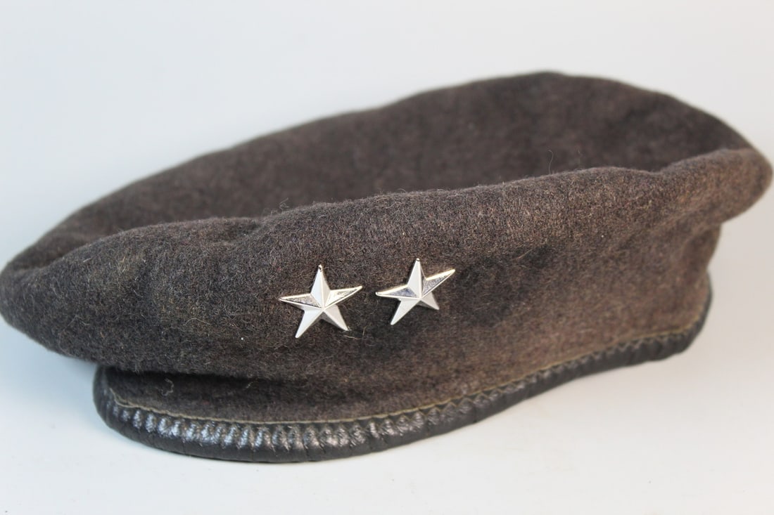 Military Beret Cap with Two Stars. (1 of 4)