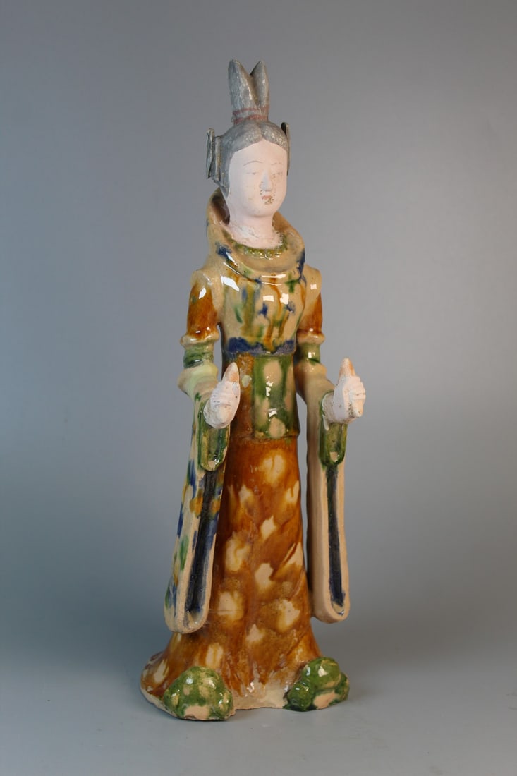Chinese Sancai Pottery Figure of a Dancer (1 of 8)