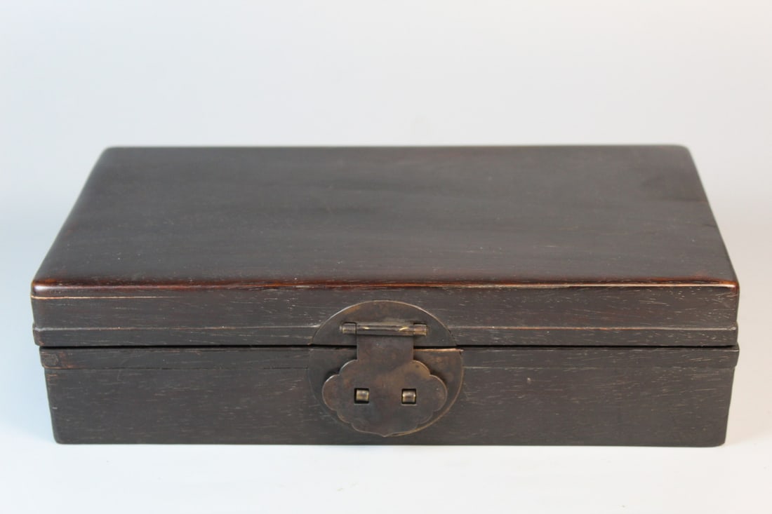 Chinese Zitan Wood Box (1 of 6)