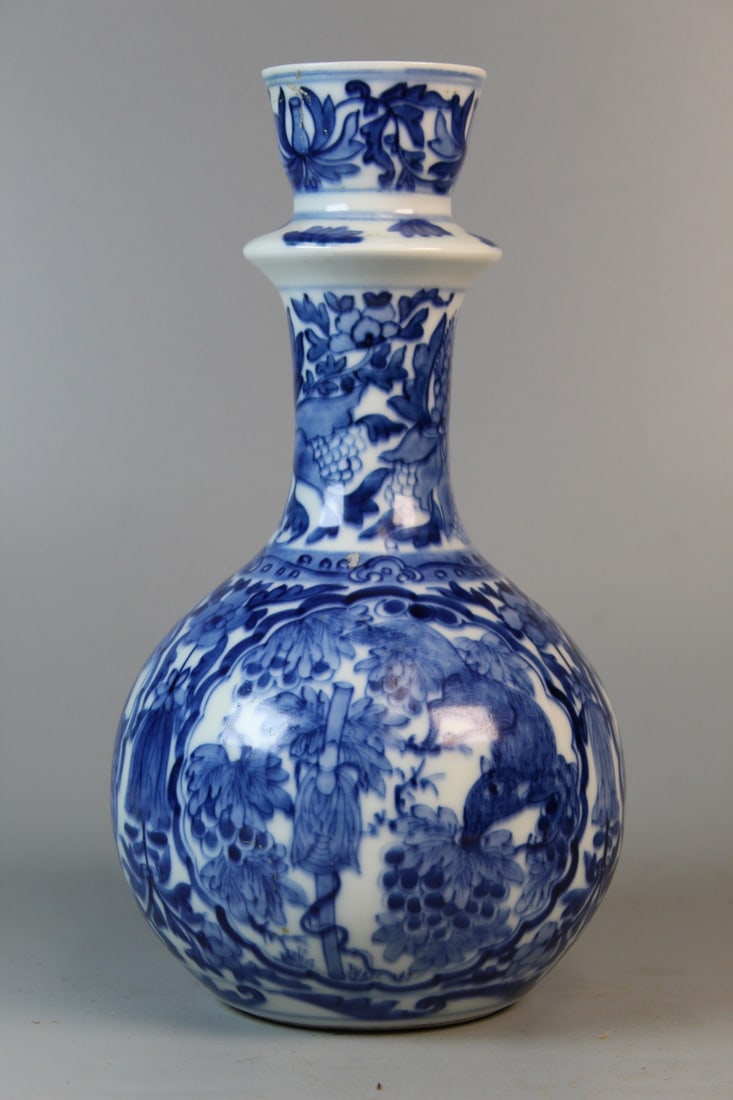 Chinese Blue and White Porcelain Vase (1 of 8)