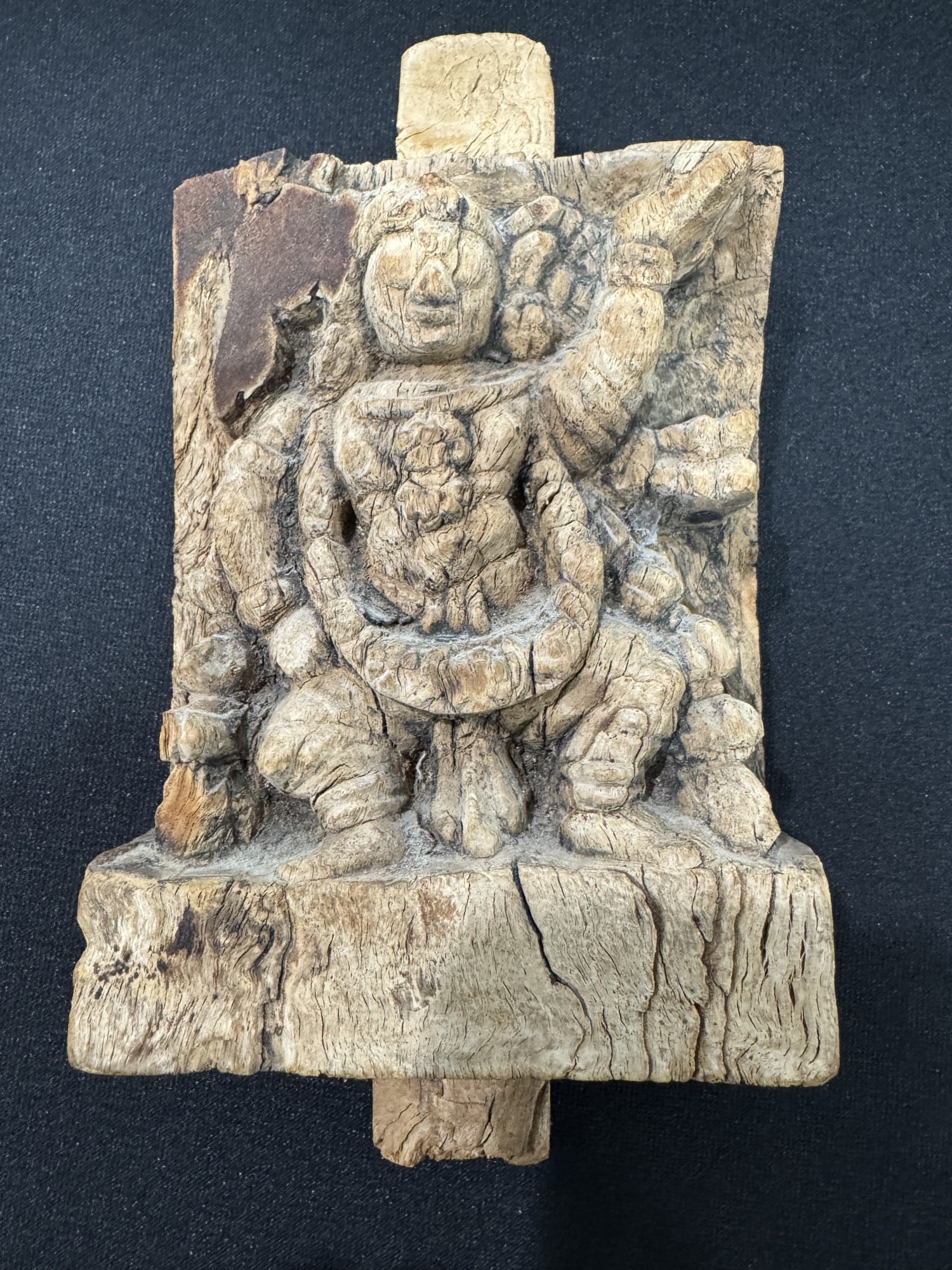 Wood carving of a Deity (1 of 6)
