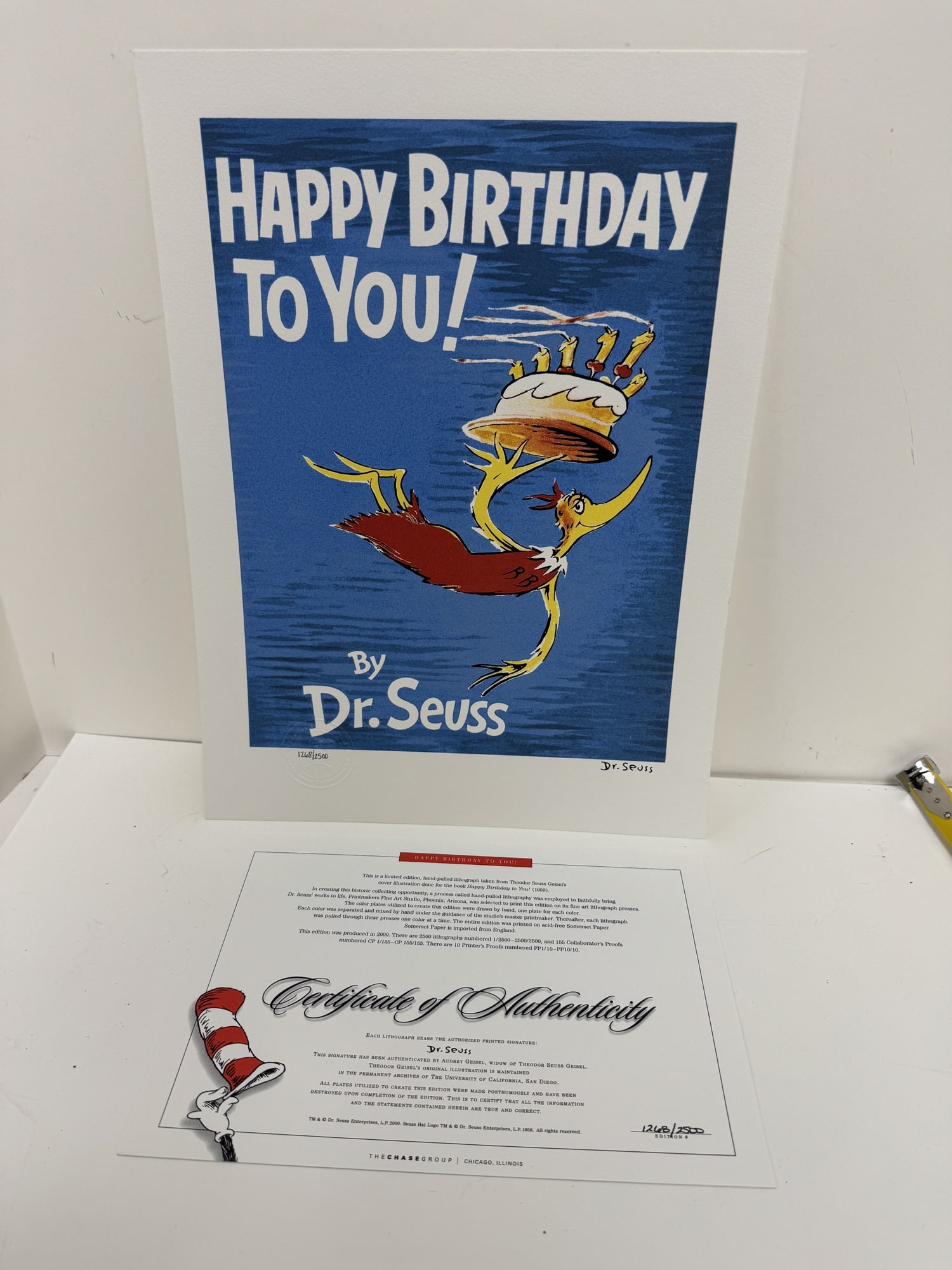 Dr. Seuss "Happy Birthday to You" limited edition lithograph (1 of 1)