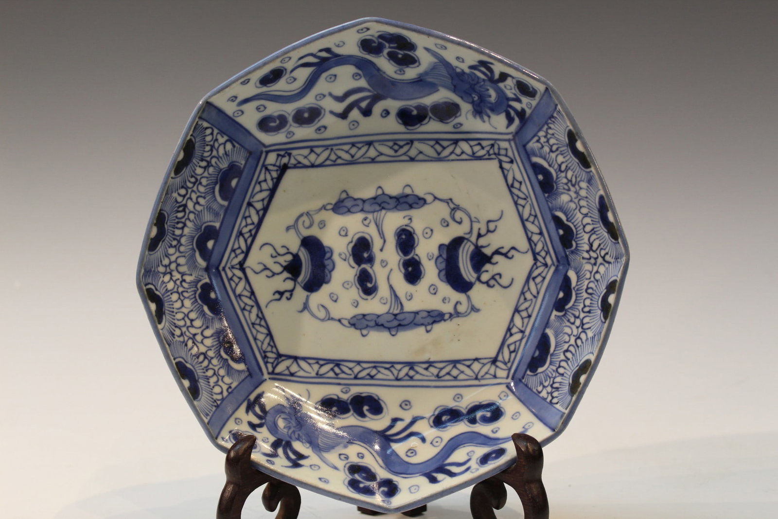 Japanese Blue and White Porcelain Dish (1 of 7)