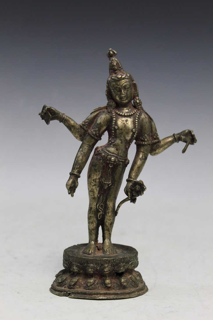 Indian Metal Buddha Figure (1 of 4)