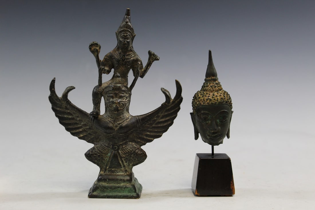Two Southeast Asian Bronze Statues (1 of 6)