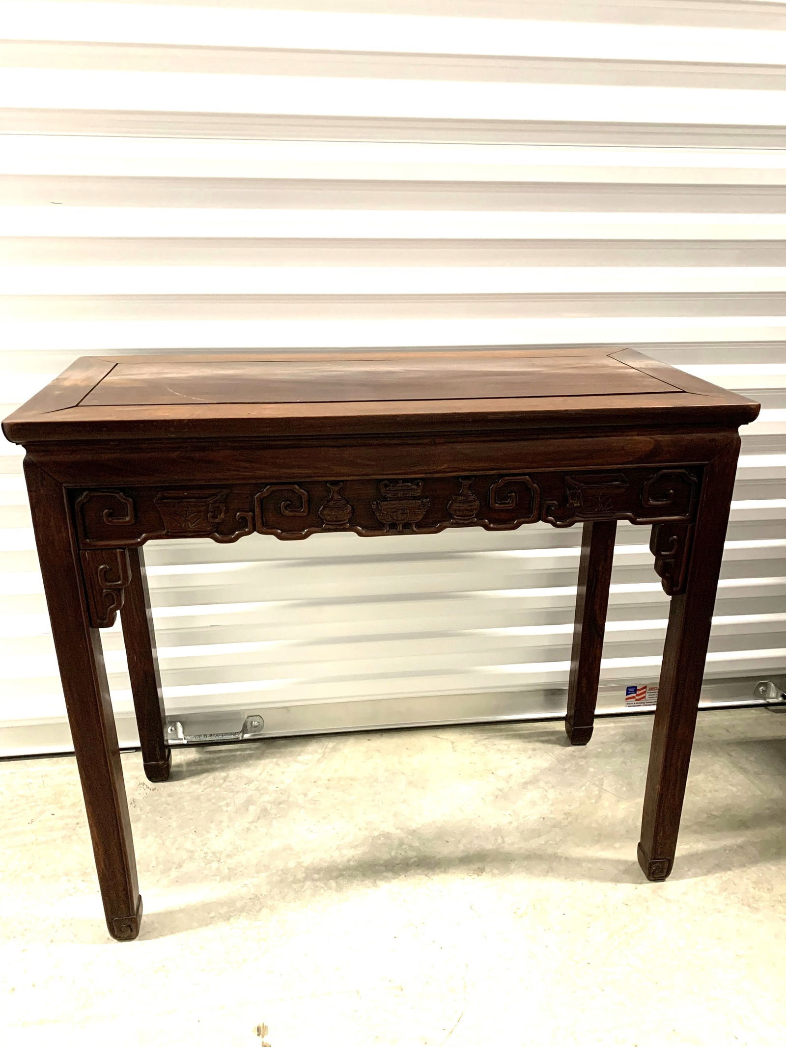 Chinese Carved Rosewood Altar Table (1 of 9)