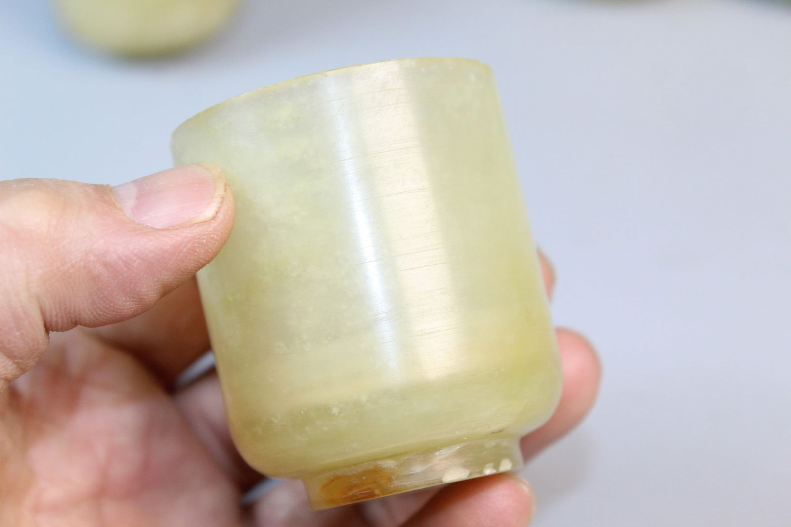 Five Chinese Jade Cups. - 5