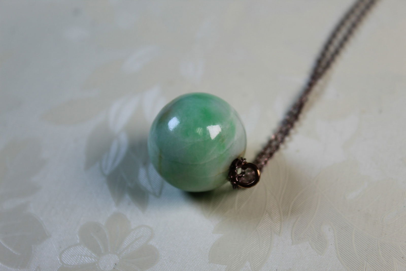 Jadeite Bead Necklace - 2