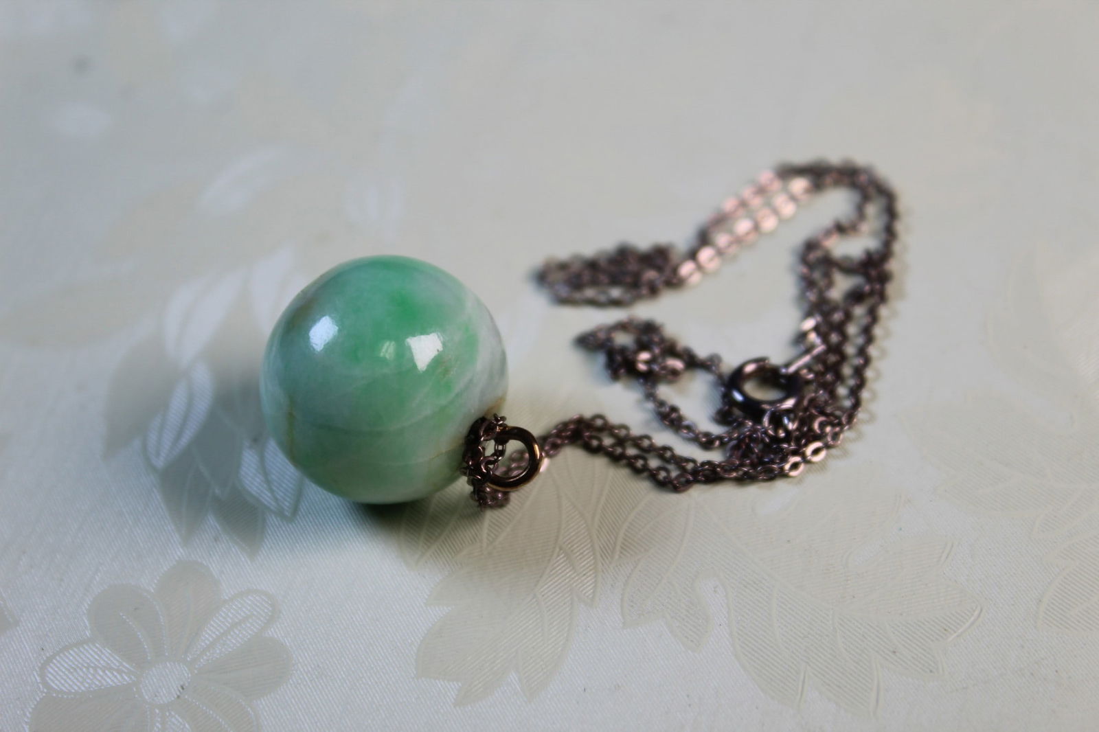 Jadeite Bead Necklace - 3