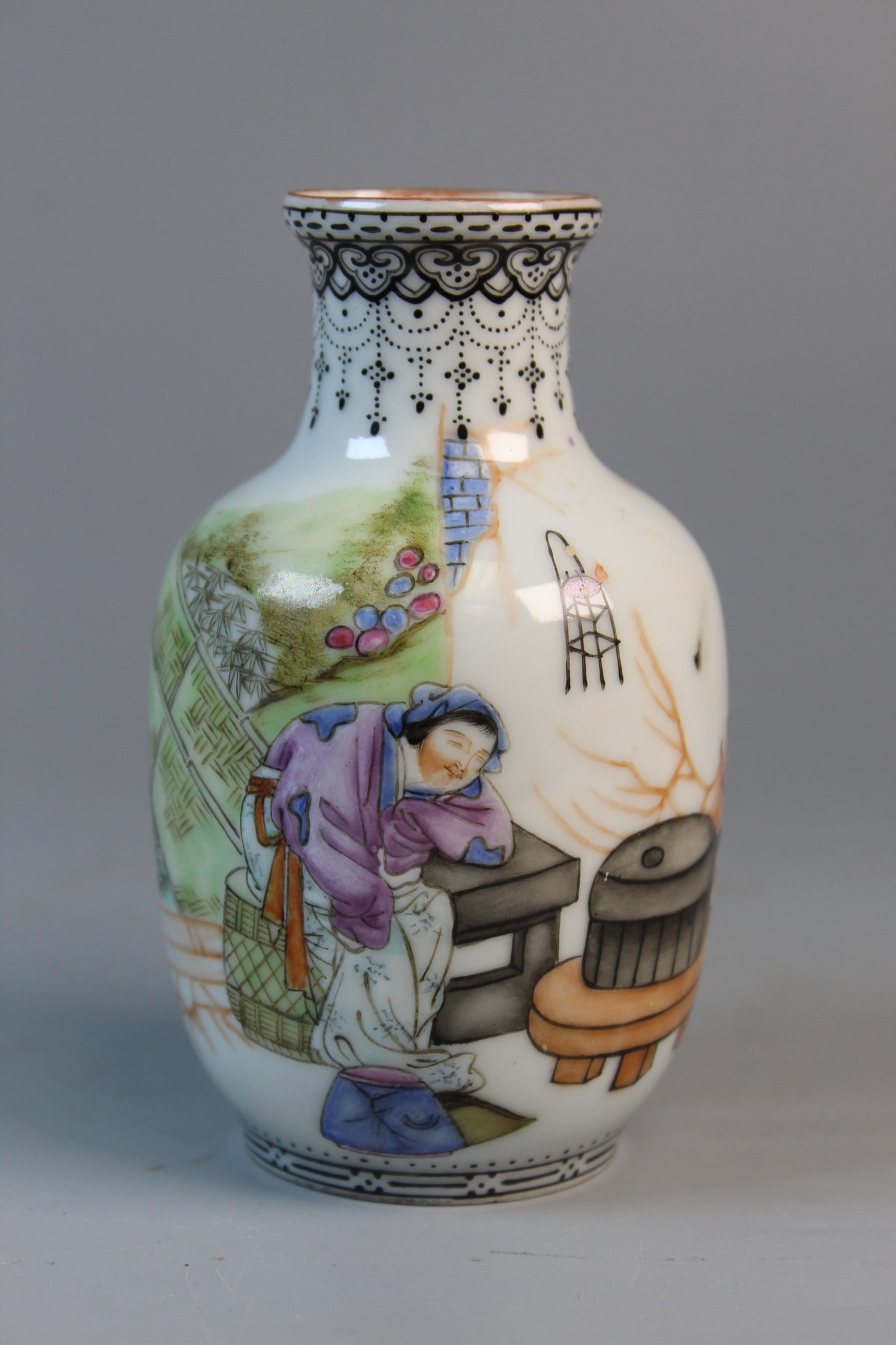 Chinese Famille Rose Porcelain Vase (1 of 8)
